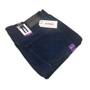 Express Men’s 36x32 Dark Blue Slim Fit Stretch Jeans NWT, $88 MSRP